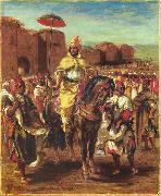 Portrat des Sultans von Marokko Eugene Delacroix